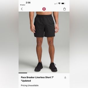 Black lululemon MENS shorts